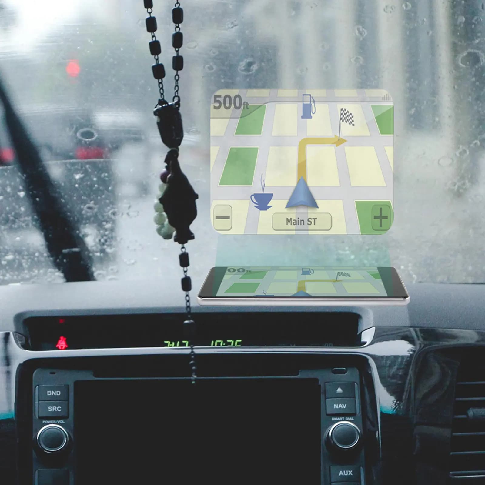 Pellicola Riflettente Anti-Riflesso per Display, Protezione Parabrezza, Schermo per Navigatore Auto, Pellicola Riflettente per Head-Up Display (5 Pezzi)