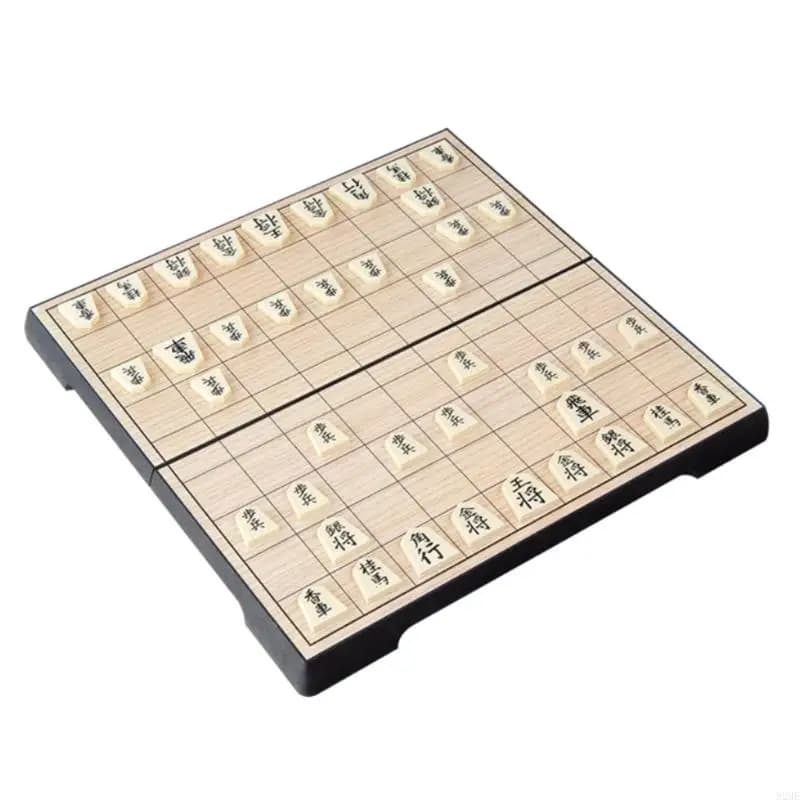 Gioco scacchi giapponese pieghevole Shogi magnetico giapponese Gioco da tavolo Giocattolo intelligenza 25 × 25 9 84x9 84 pollici