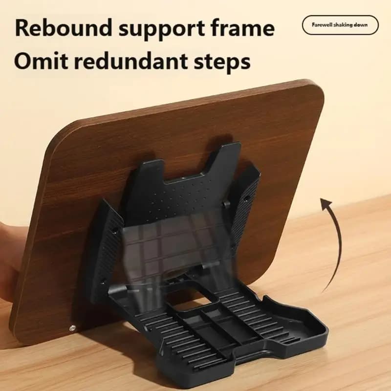 Adjustable Reading Book Stand Tablets Holder for Ergonomic Recipe holder Wooden Construction 896C