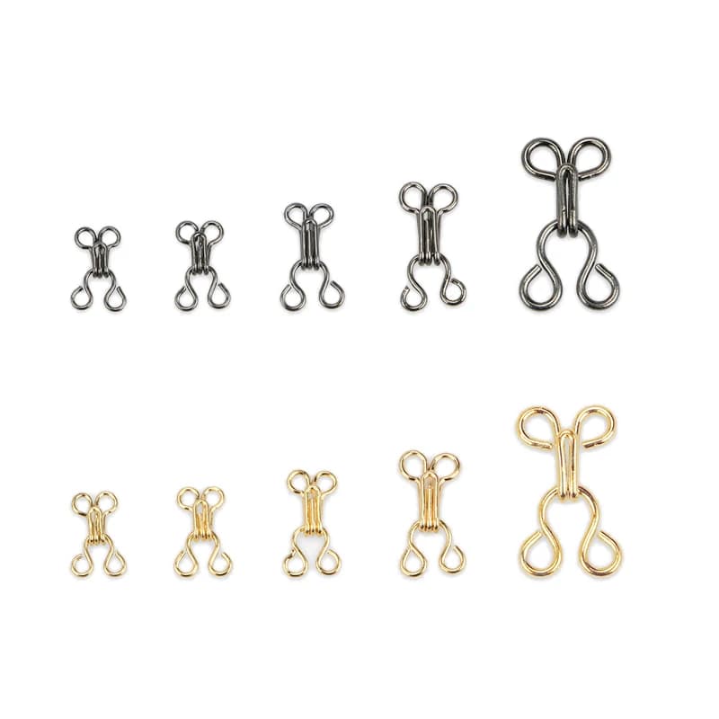 20 sets of tools for fixing hooks and eyes with buttons for sewing metal press buttons for skirt dress bra sewn crafts diy