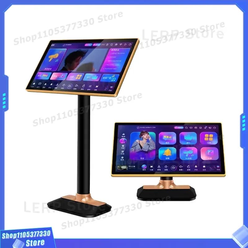 19 Inch Android Karaoke Machine 3 in 1 Professional KTV System with 1TB HDD Built in Loudspeaker Speakers Free Song Matching