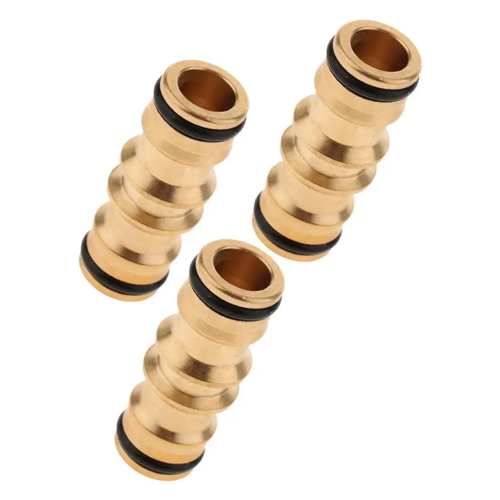 3 pezzi in ottone con connessione rapida per tubo dell'acqua, connettore da maschio a maschio da 1/2 pollice per giardino