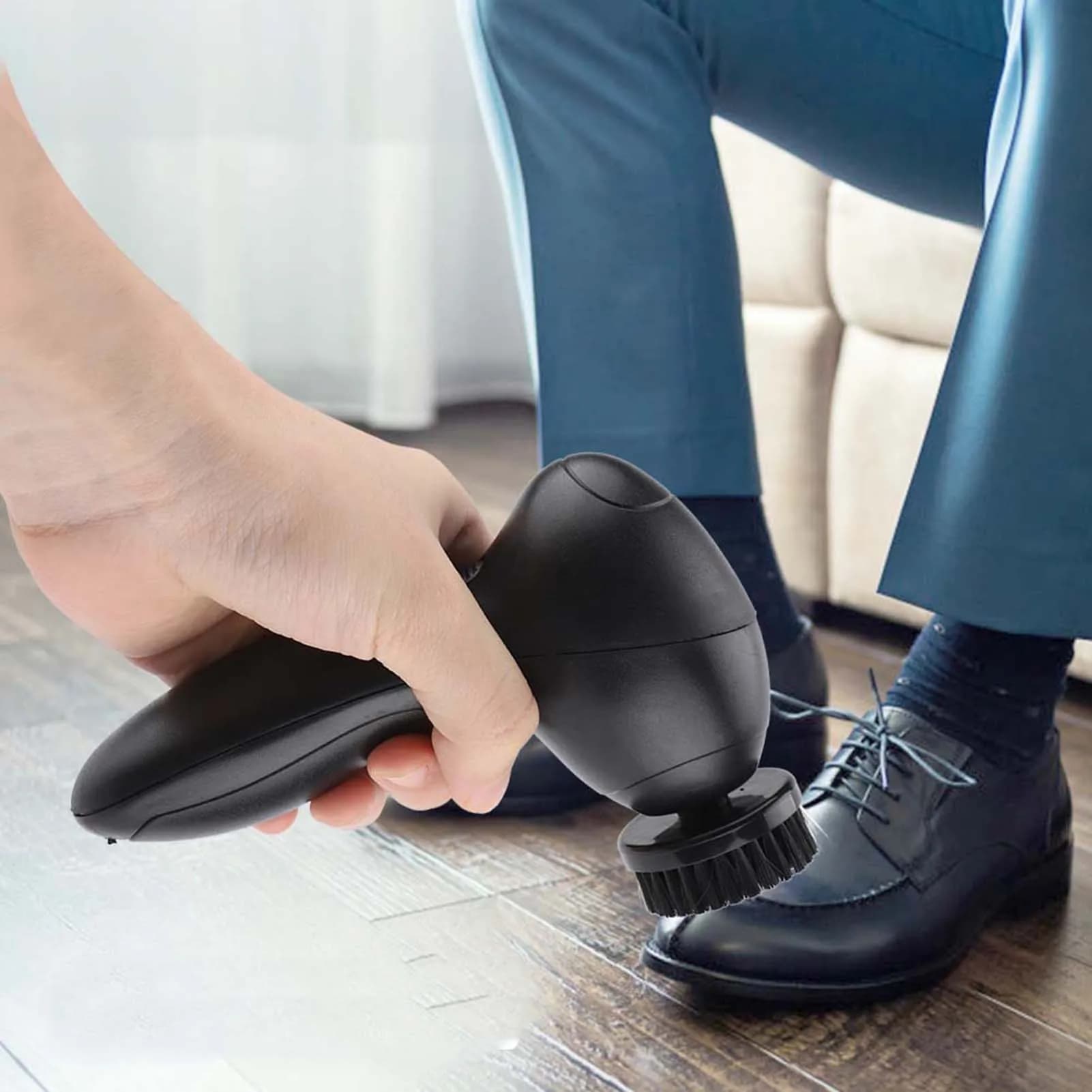 Spazzole elettriche in pelle spazzole per la pulizia della macchina per lucidare le scarpe elettriche portatili per la manutenzione dell'auto delle borse in pelle