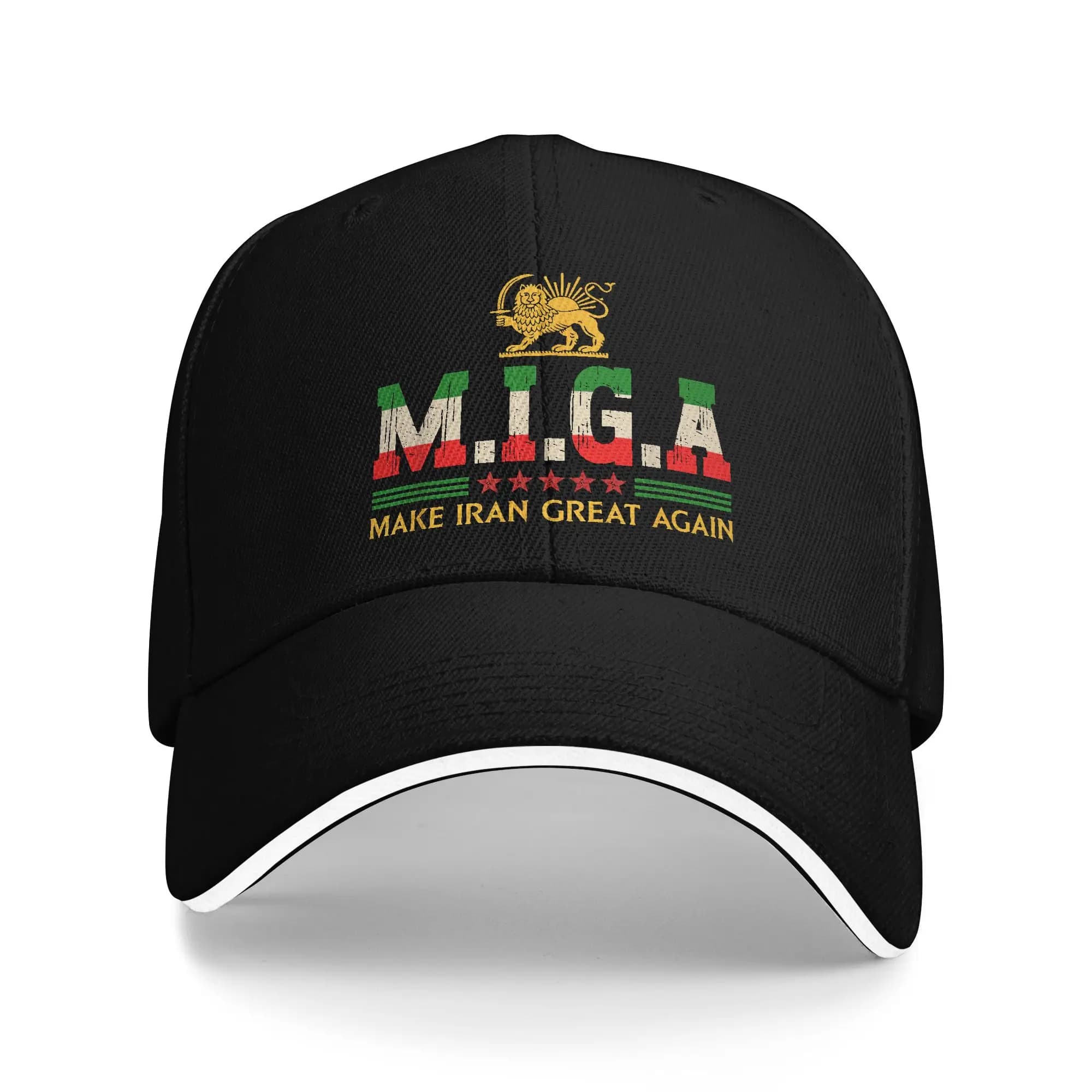 Cappellino da Baseball Estivo con Emblema 'Make Iran Great Again', Stile Y2K, Unisex, Vendita all'Ingrosso