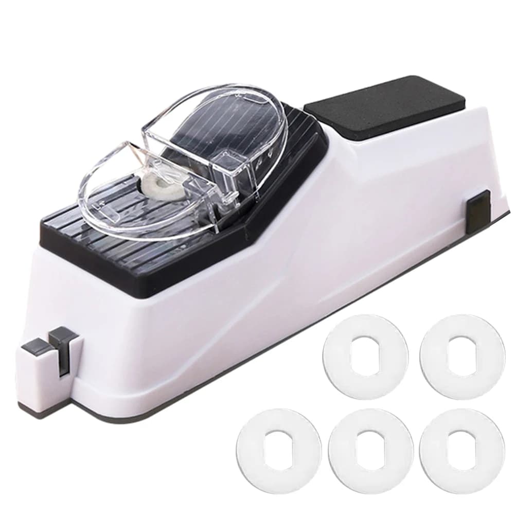 Electric sharpener 5 seconds adjustable kitchen tool Quick sharpening Polishing with protective cover for knives scissors