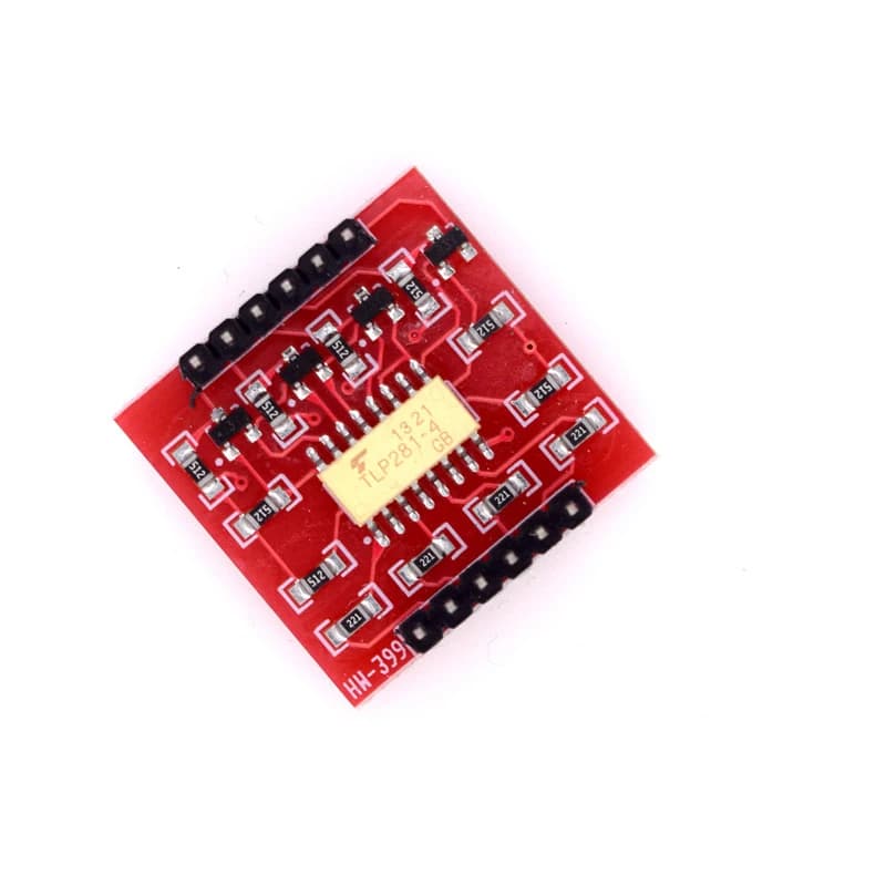 3PCS TLP281 Chip 4-way optical coupler insulation module High and low level expansion card Electronic blocks for Arduino