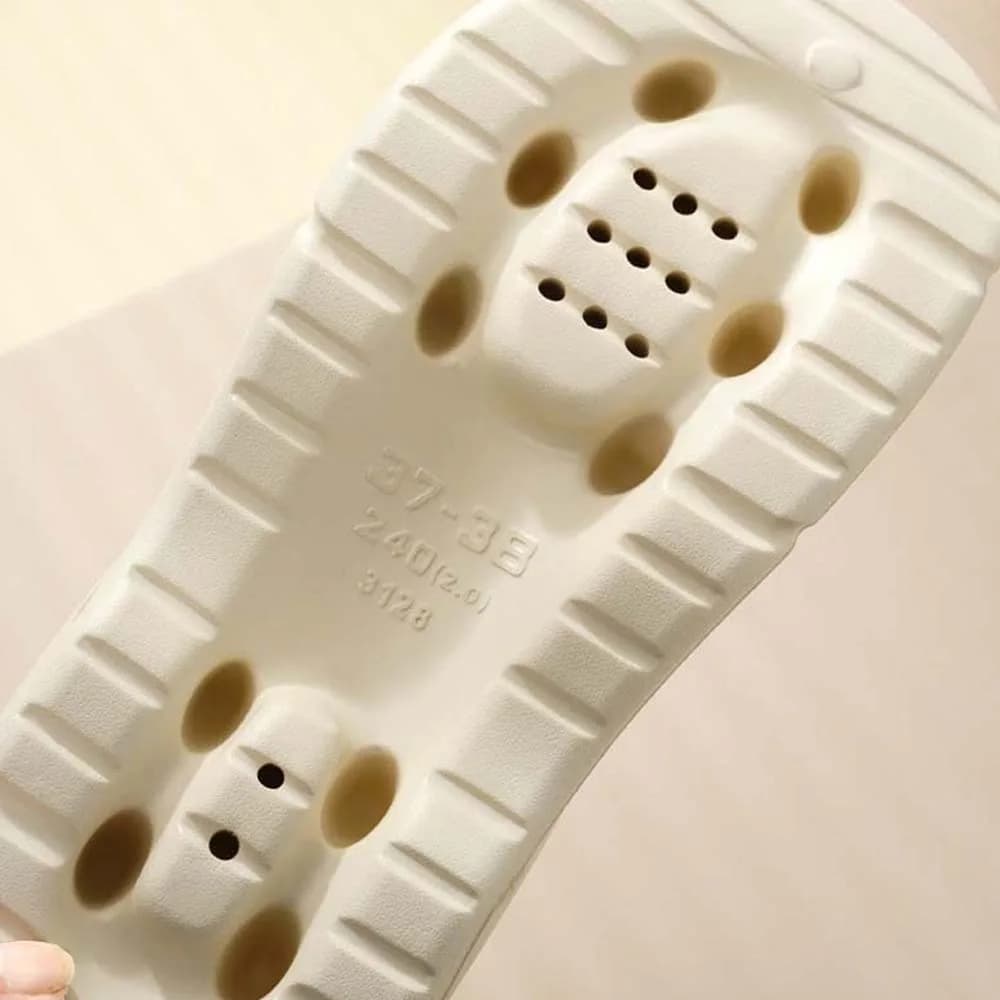Ciabatte Infradito Antiscivolo Versatili con Suola Spessa, Ciabatte Orsetto in EVA per Adulti, Morbide Ciabatte da Bagno a Cartone Animato da Donna
