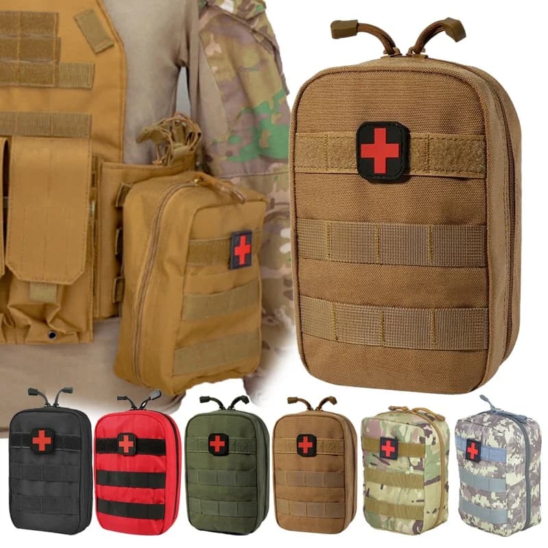 1Pc Kit di pronto soccorso tattico Borsa medica Emergenza Esercito all'aperto Caccia Auto Strumento di sopravvivenza di campeggio di emergenza Custodia militare