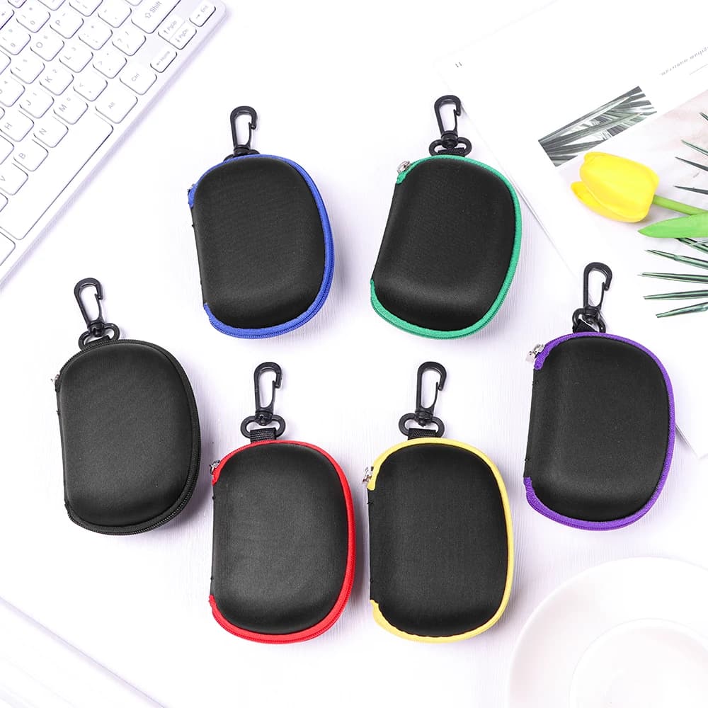1pc scatola di immagazzinaggio per occhiali da sole pieghevole portatile multifunzione cordino con cerniera custodia per occhiali a compressione scatola di protezione per occhiali