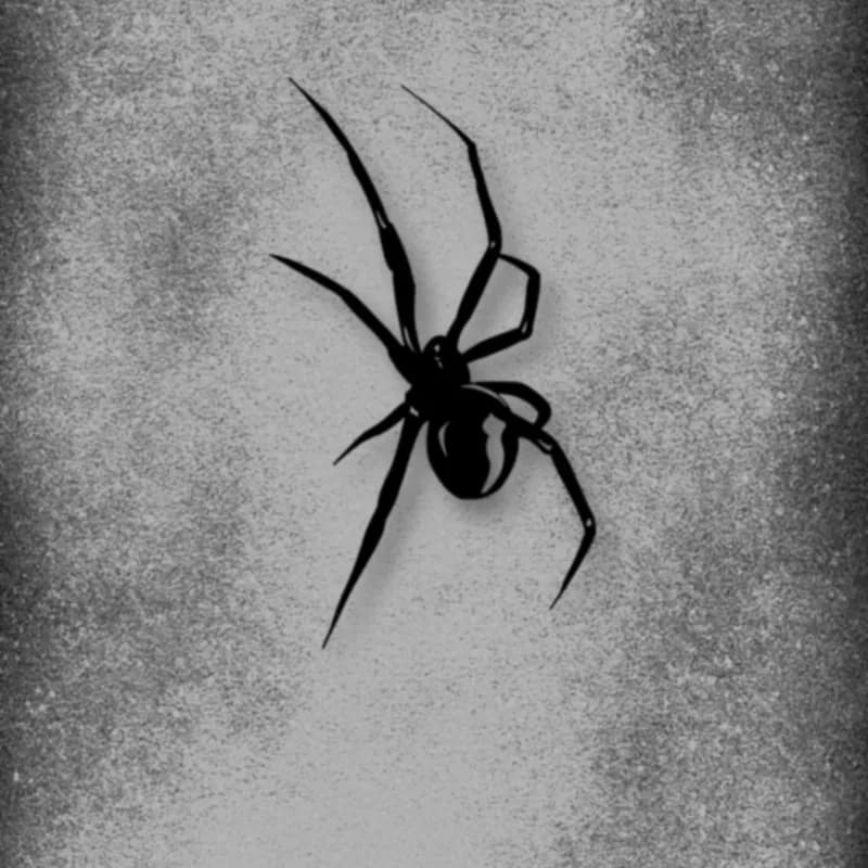 1 piece black spider elegant vinyl sticker, perfect for decorating notebooks, water bottles, guitar enclosures