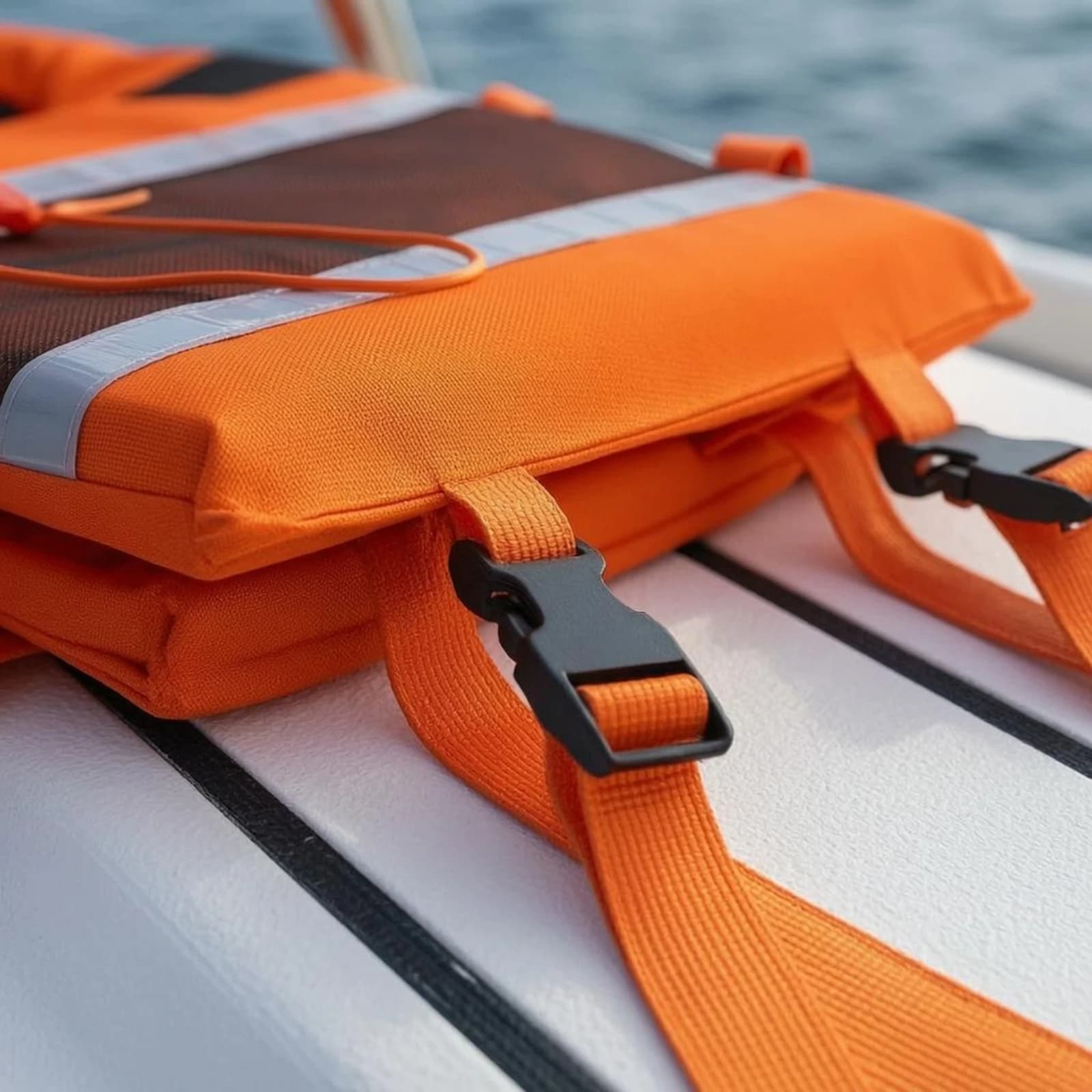Adult Buoyancy Vest Adjustable Straps Padded Life Jacket Oxford Cloth Life Vest Whistle Cord Long-Lasting for Adults, Fishing