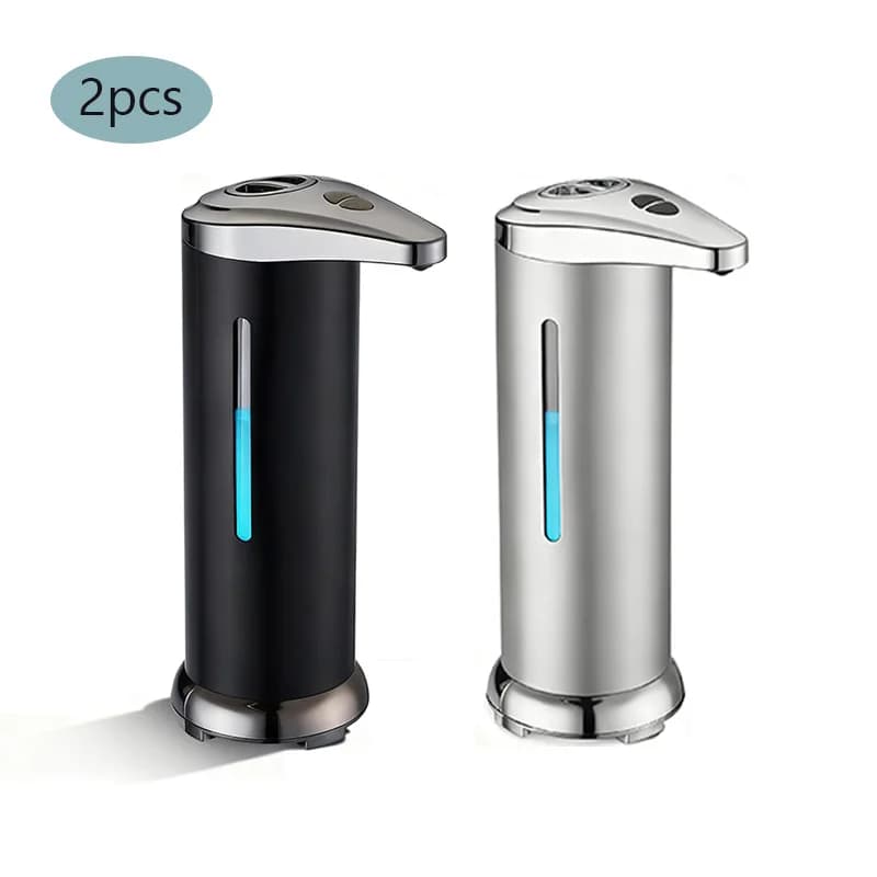 Dispenser automatico di sapone da 2 pezzi per cucina Dispenser automatico di sapone disinfettante per le mani con sensore touchless per sapone per le mani/sapone per piatti