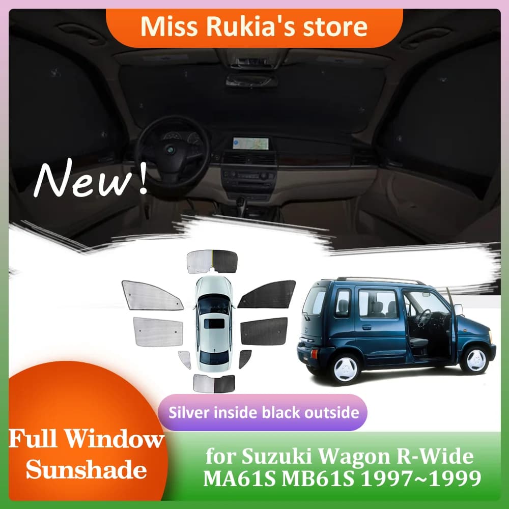 Parasole per auto per Suzuki Wagon R-Wide MA61S MB61S 1997 ~ 1999 1998 finestrini laterali visiera parasole parabrezza tenda Pad accessori di copertura