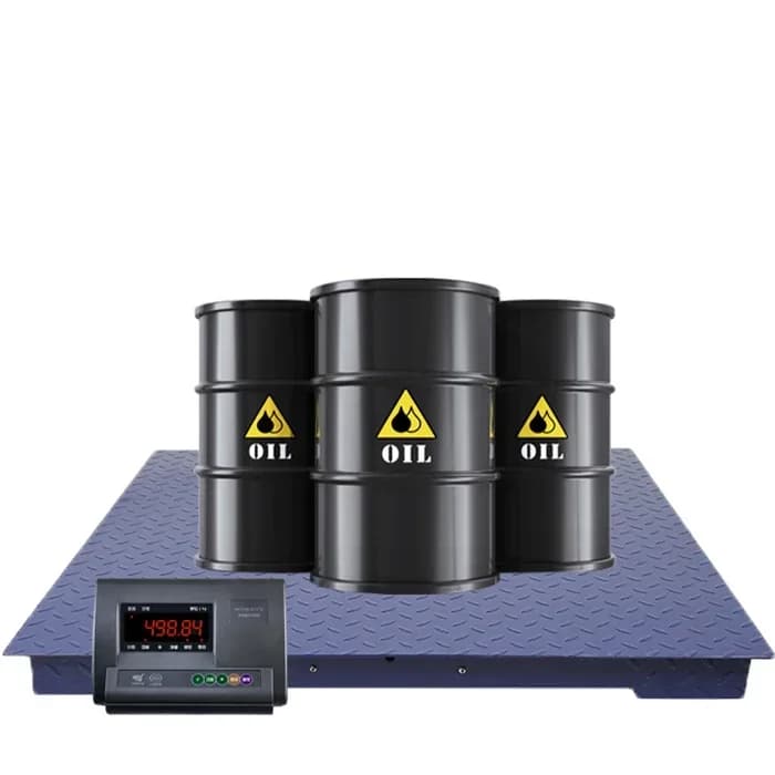 Digital electronic floor balance with weight platform 1000 kg 2000 kg 3000 kg with square plate