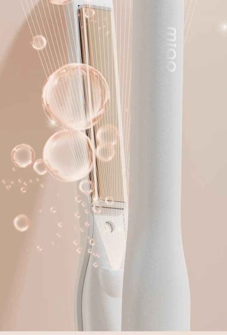 Piastra per Capelli 2 in 1 con Ioni Negativi, Mini Ferro Piatto Anti-Danno per Uso in Dormitorio