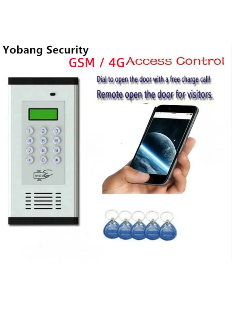 Operatore porta 4G/GSM Controllo Longrang Interfono wireless per edifici Supporto per accesso 200 stanze 1000 numeri Chiamata gratuita Sblocco
