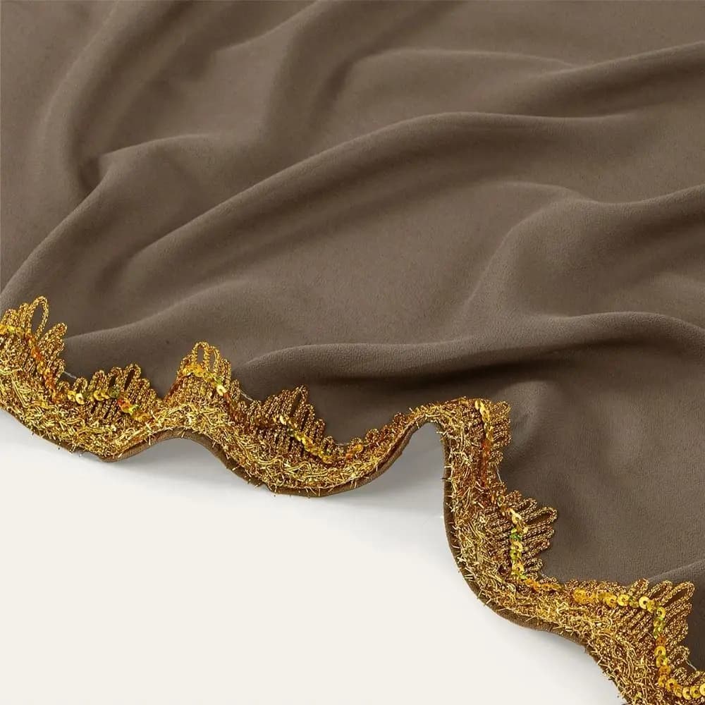 Women's Beach Scarf Hijab in Fashion Silk Chiffon, Long Lifetime Islamic Turban, Women's Beach Scarf