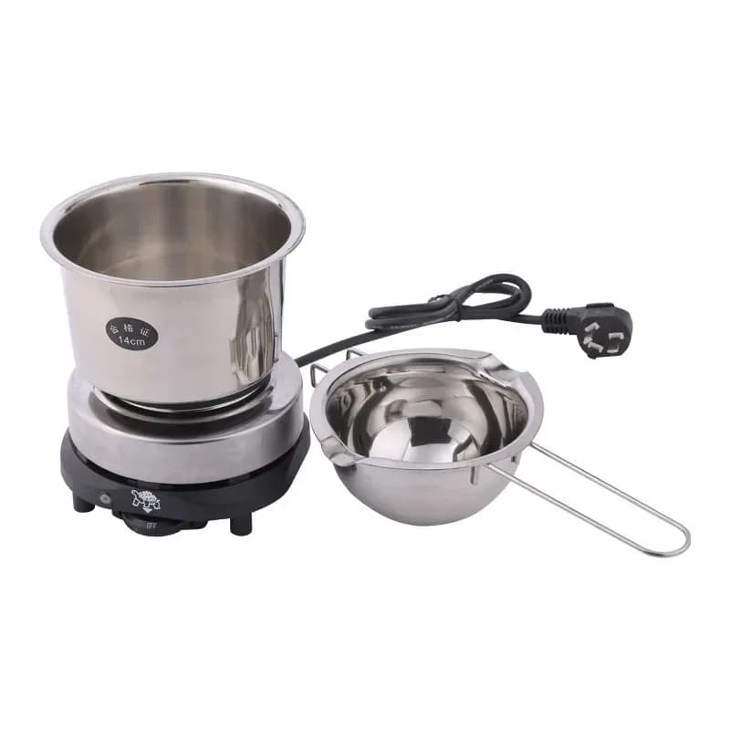 Beeswax Melting Pot with Electric Heater Stove Candle Making Beeswax Melter Pot Beeswax Candle Wax Heater Beekeeping Accessories