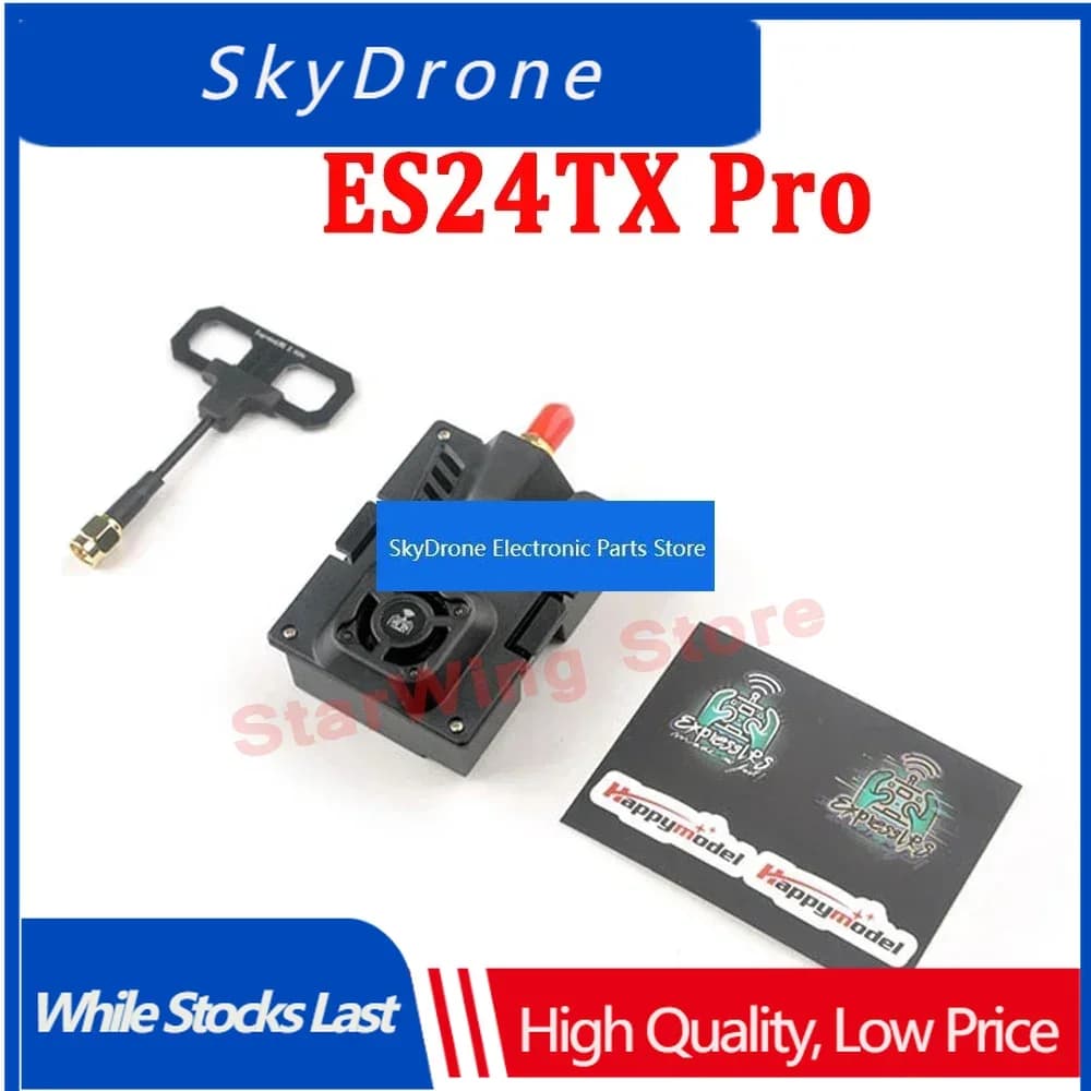 SkyDElHappyModel ES24TX Pro 1000mW 2.4G ExpressLRS ELRS Micro TX Module With Cooling Fan RGB LED Module For RC Airplane FPV Dron