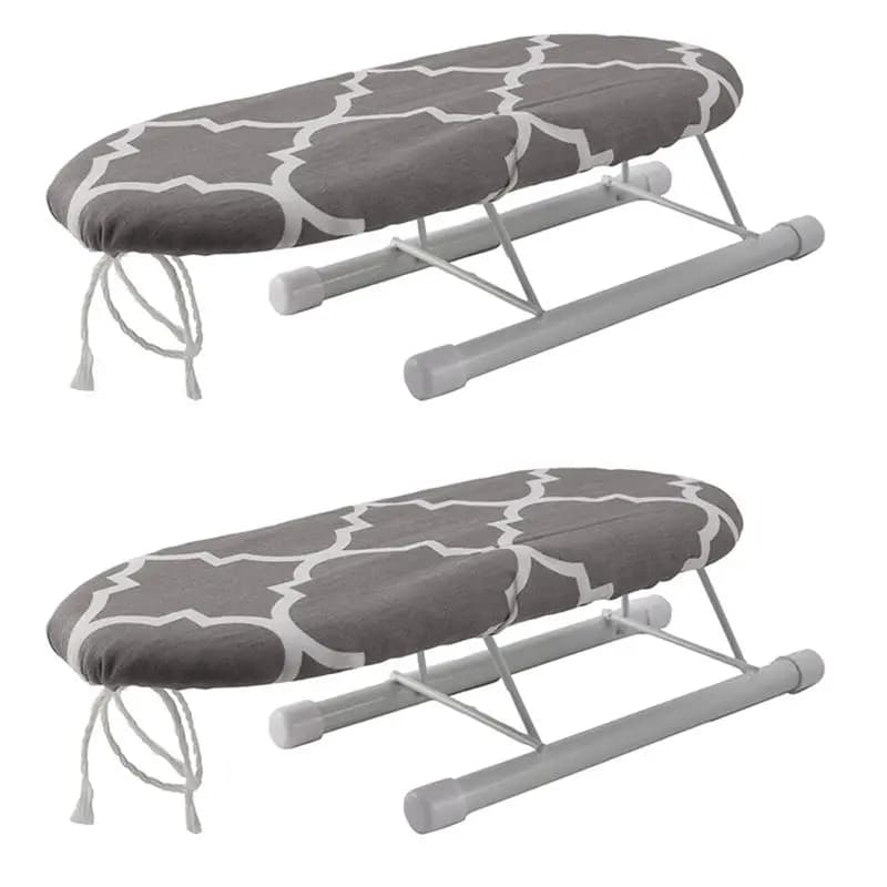 PZHI-2X Folding Ironing Board Home Travel Cuffs Detachable Portable Sleeve Neckline Cuffs Mini Washable Protective Non-Slip-E