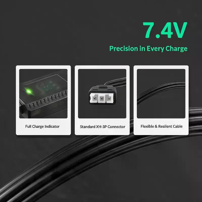 7.4V USB Lithium Battery Charger Cable XH-3P Smart Rechargeable Li-ion Battery Charger Toys Remote Control Charging Adapter