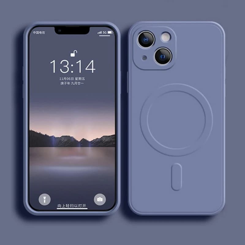Liquid Silicone Case For iPhone 18Pro 16 15 14 13 12 17 Pro Max 18 Magnetic Wireless Charge For Magsafe Shockproof Back Cover