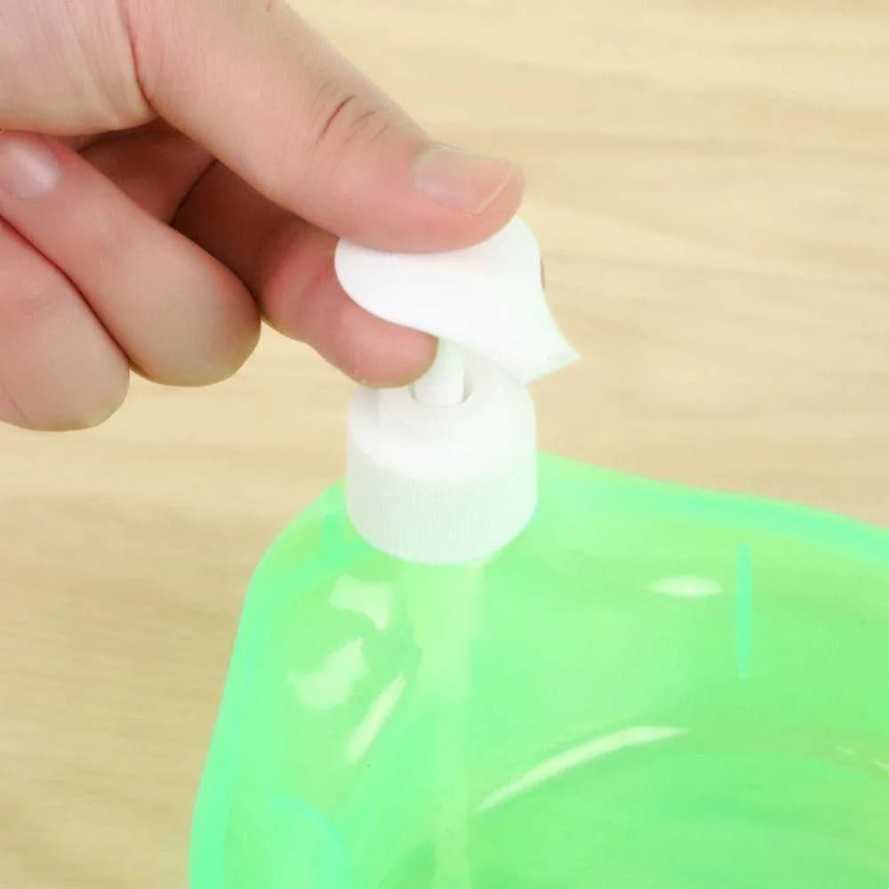 Dispenser di Sapone in Plastica con Spugna Abrasiva a Pressione, Strumento per la Pulizia della Cucina, per Pentole e Piatti, Efficiente per la Pulizia