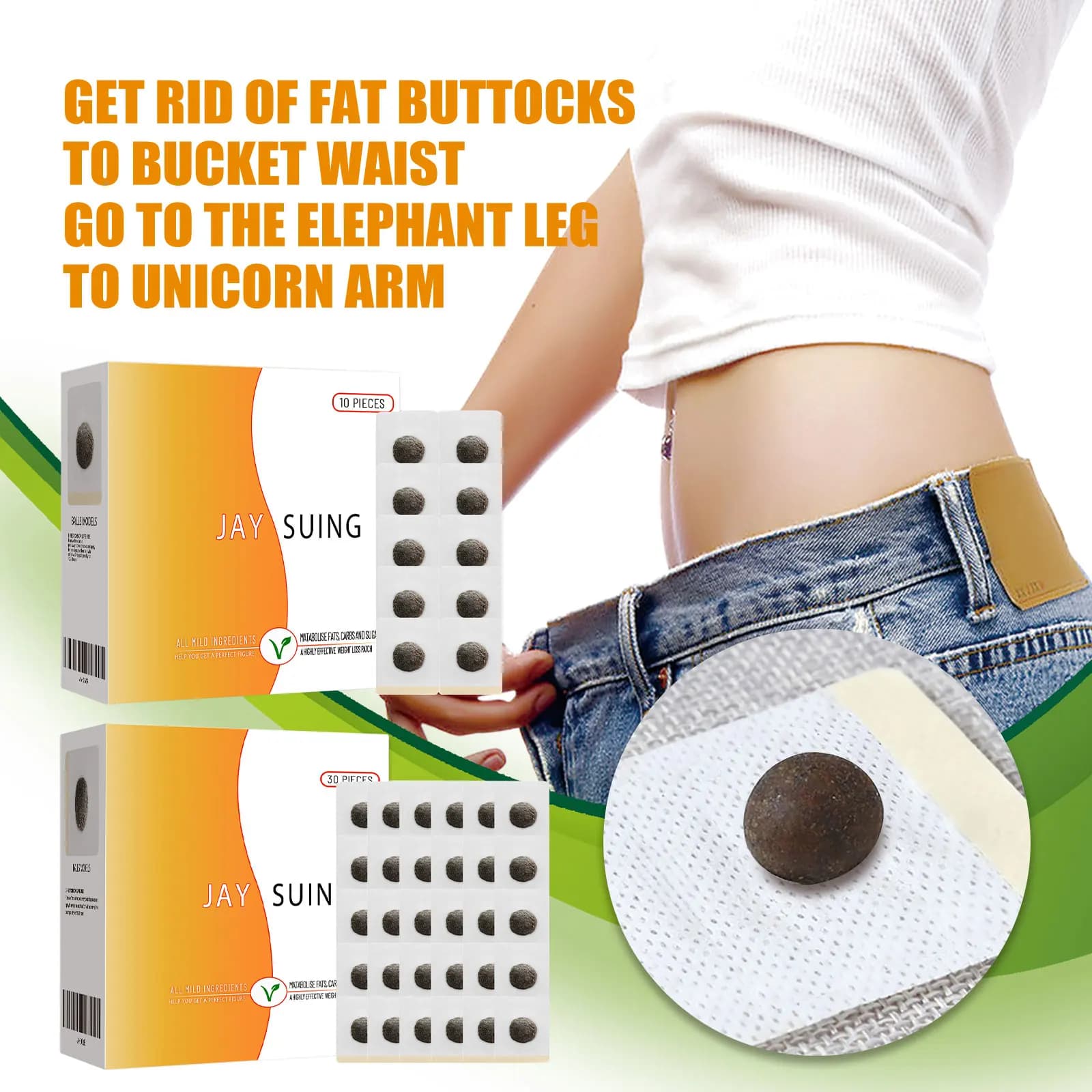 Patch dimagrante per ombelico a base di erbe Perdita di peso naturale Modellamento del corpo Coscia e stomaco Riduzione dei grassi Bruciare i grassi Patch rassodante per la pelle