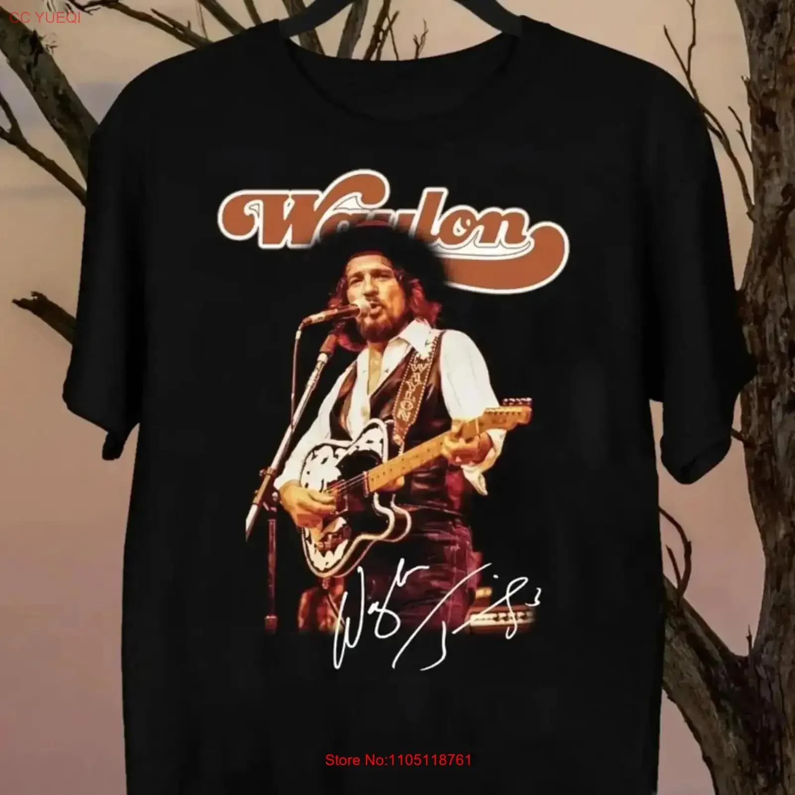 Vintage Music Waylon Jennings T Shirt GifT For Men And Women vintage Washed streetwear Versatile Stylish Breathable Unisex