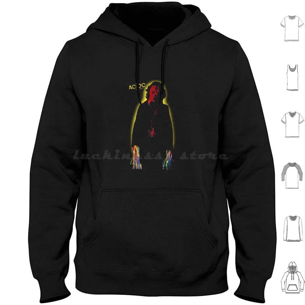 Regalo Powerage per felpe con cappuccio da fan a maniche lunghe Band Tour Plettri per chitarra Musica Angus Giovane album classico per Fan Band Dirty