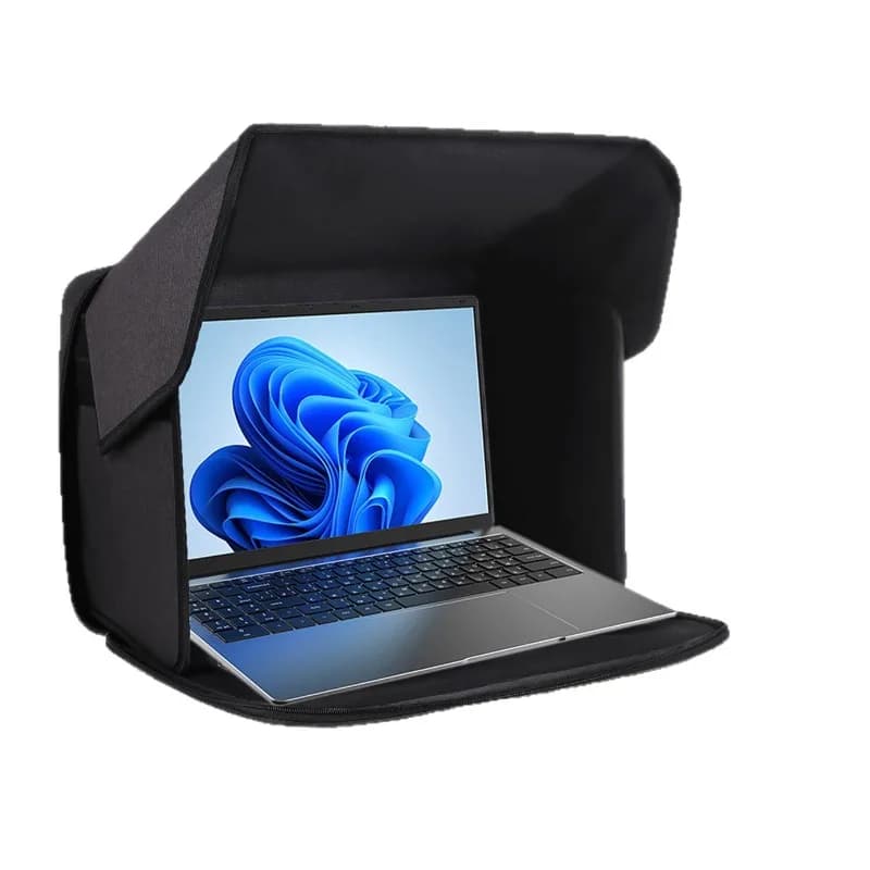 16" Laptop Sun Shade Hood, Portable Privacy & Glare Shield Sleeve