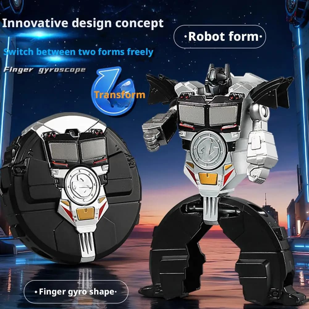 Robot Deformabile Creativo Fidget Spinner per Bambini e Adulti, Giocattolo Sensoriale Meccanico Giroscopico, Antistress Fai-da-te, Regalo di Compleanno
