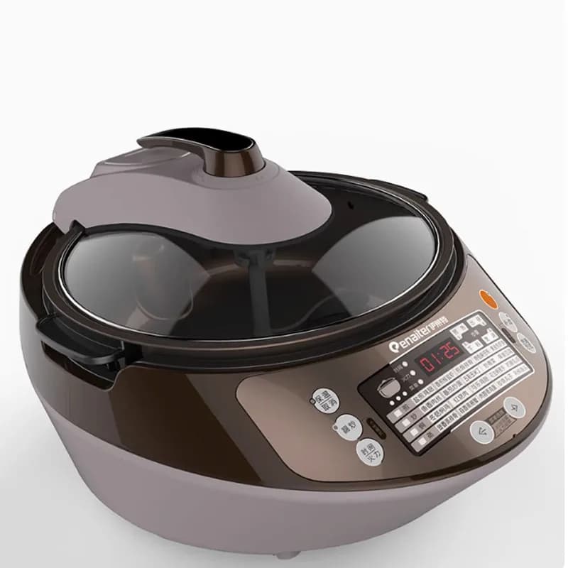 Multifunctional electric cooker for fully automatic cooking and frying smart home