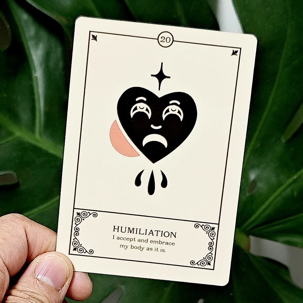 42 carte Oracle Cries of The Souls Oracle Deck Supporto per accettare le ferite interne 10,5 * 7,5 cm