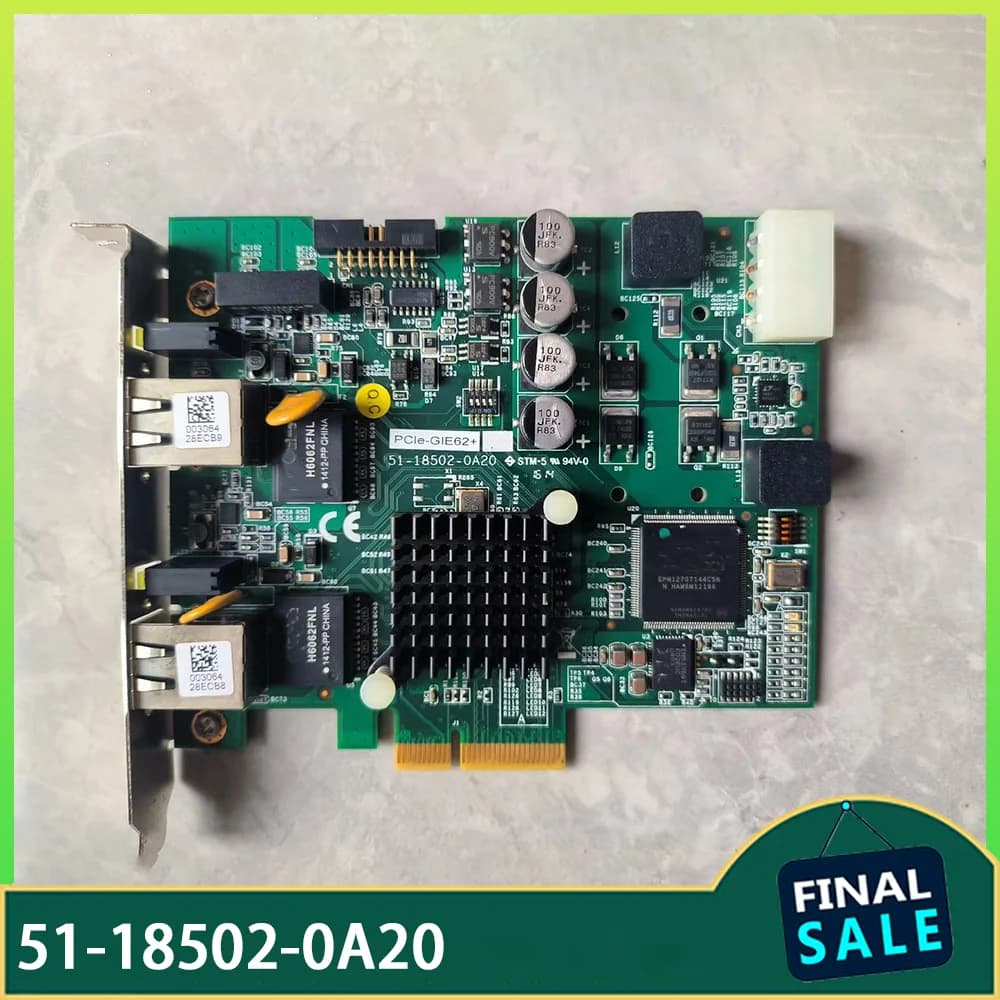 Scheda di acquisizione immagini per telecamera industriale PCIe-GIE62+ PCI-E PoE a doppia porta 51-18502-0A20