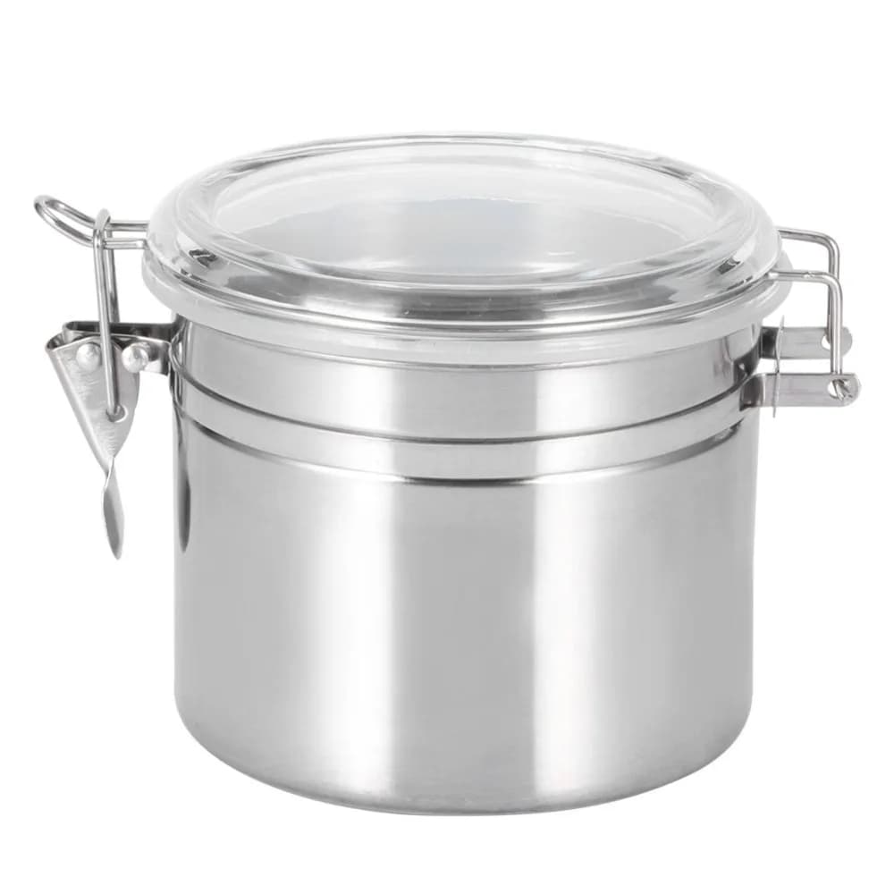 Stainless Steel Airtight Coffee Container 750ml/950ml/1150ml/1500ml Locking Clamp Bean Storage Jar Food Storage Tin