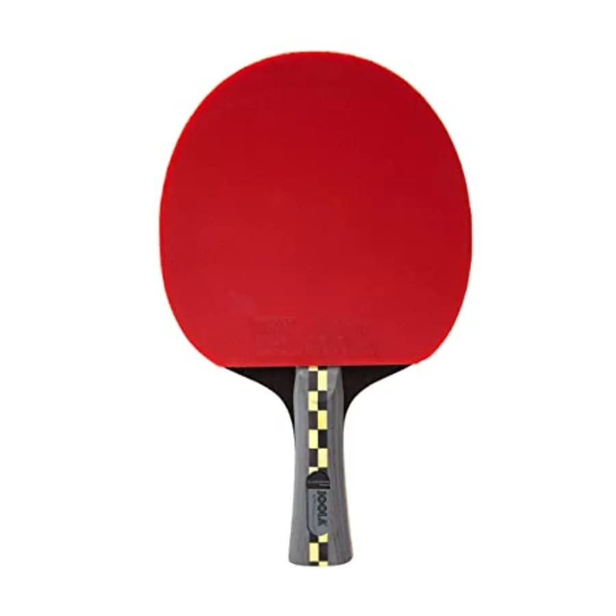 Racchetta da Ping Pong Professionale Carbon Pro - Tecnologia Carbonwood e Gomma Red/Black 4 You - Racchetta da Tennis da Tavolo D