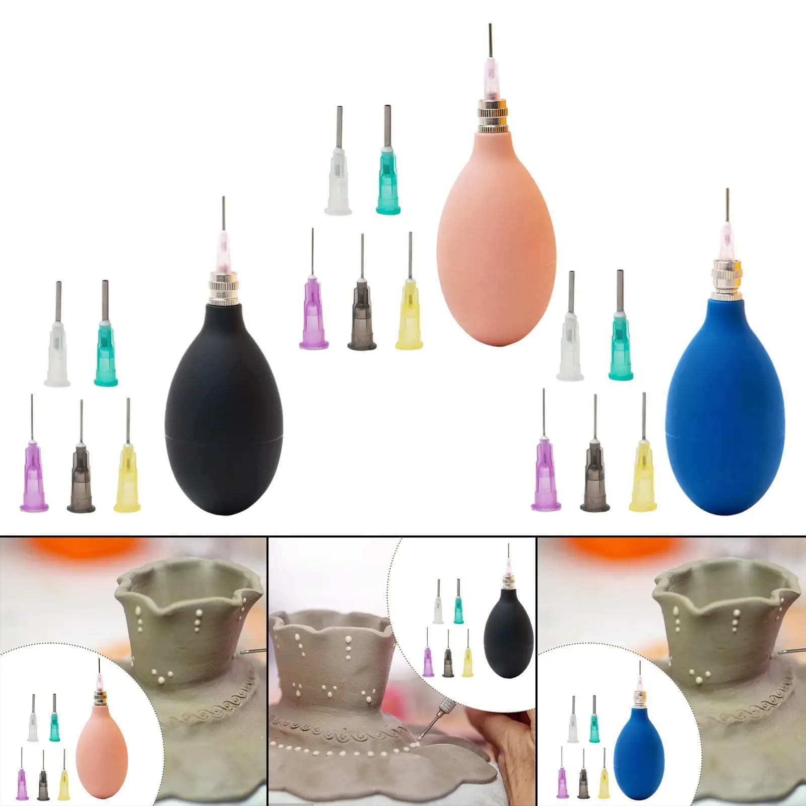 Precision applicators, spray bottle, rubber, 45 ml oil droppers, ceramic tools set, clay tool set, paper craft painting, artisan quilling