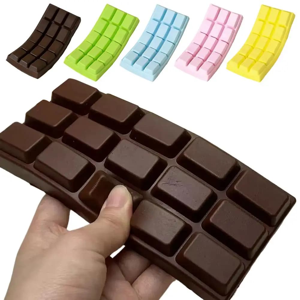 Chocolate Squishy Squeeze Toy PU Slow Rising Soft Fidget Sensory Anxiety Stress Relief Pinch Decompression Kids Adult Gifts