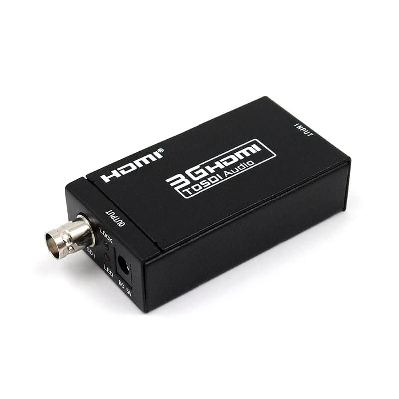 Convertitore HDMI-compatibile con SDI Adattatore audio video SD-SDI HD-SDI 3G-SDI, supporto 1080P 1080I per telecamera Home Theater Monitora