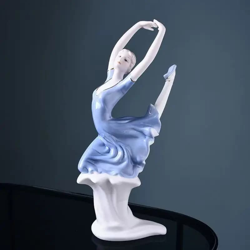 Moderno arredamento per la casa della decorazione del mestiere di ceramica decor bella ragazza Statua di Figura Europeo ornamenti vetrina vetrina regalo