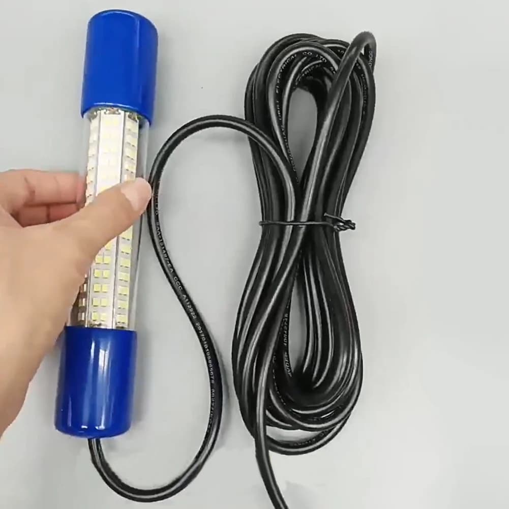 50W Submersible Fishing Light Fish Rich Esca Finder Lamp 12-24V Incandescent Fish Extractor Waterproof for Shrimp Krill