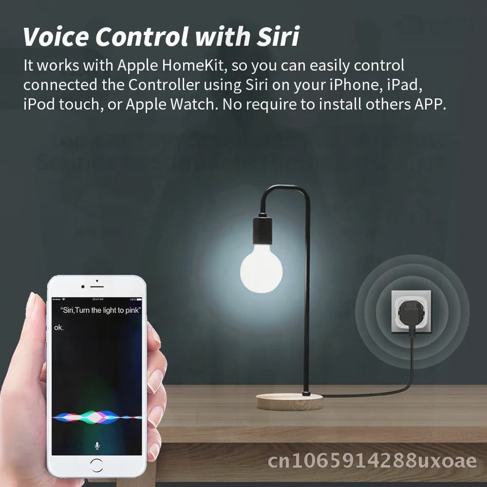 Smart European Caliber Clamp with HomeKit Cozylife Measuring Countdown Mobile App and Smart Home Grip with Voice Control
