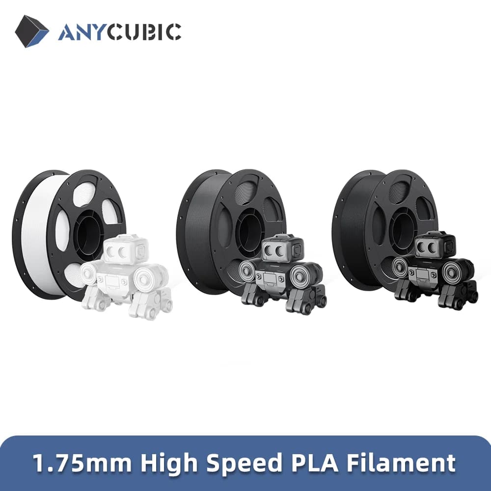 ANYCUBIC 20KG High Speed PLA Filament 1.75mm Plastic for 3D Printer Rubber Consumption Materials for ANYCUBIC Kobra Series 2