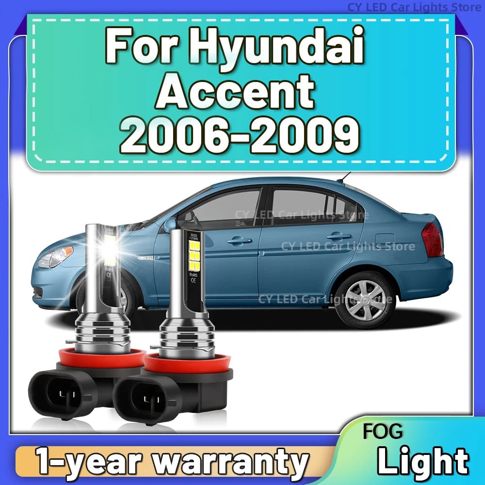 Lampadine LED 16000LM 150W Canbus H11 per fari fendinebbia auto, plug and play per Hyundai Accent 2006 2007 2008 2009