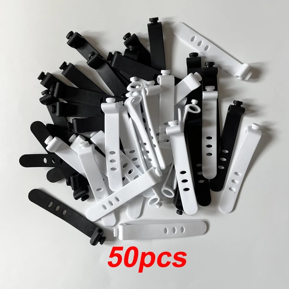 50pcs fascette per Organizer per cavi Clip per caricabatterie gestione del cavo in Silicone Manager Mouse supporto per auricolari cinghie per avvolgitore della linea dati