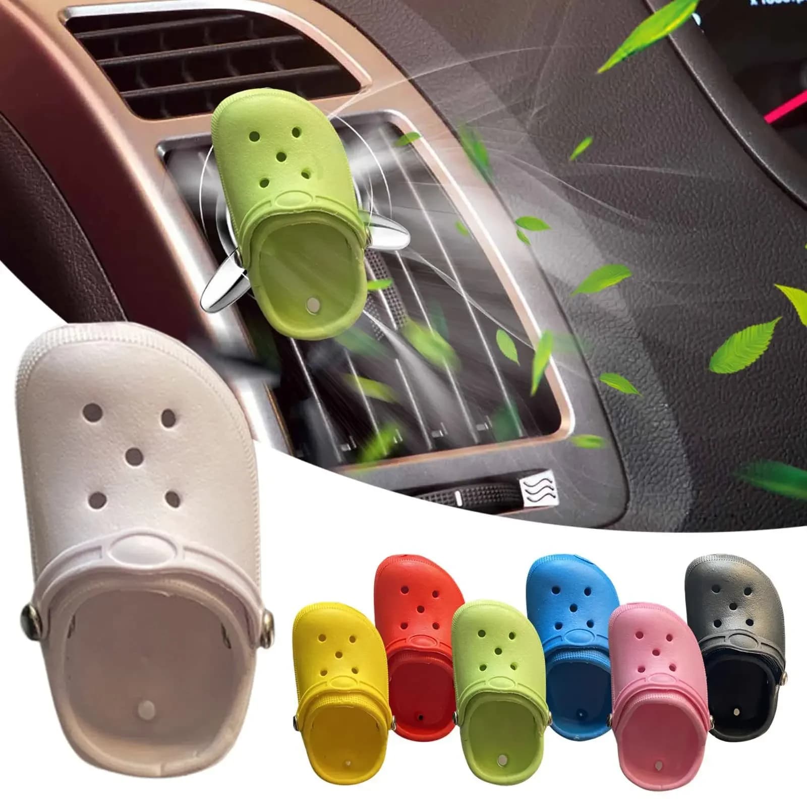 Shoe hole in the air for auto clip perfume diffuser of fragrances automatic creative interior decoration diffuser clip for aromatherapy car gift