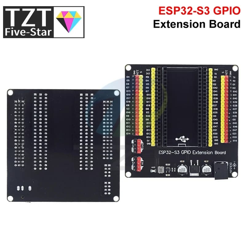 1/3PCS ESP32-S3 GPIO Expension Boards 44Pin Digital IO Pins DC-Powered ESP32 S3 IOT Development Board for Arduino IDE