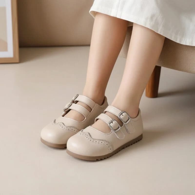 New Spring and Autumn Shoes for Children, in Ecopelle, Princess Style, Fashion Moccasins for Children and Girls, Sizes 23-34