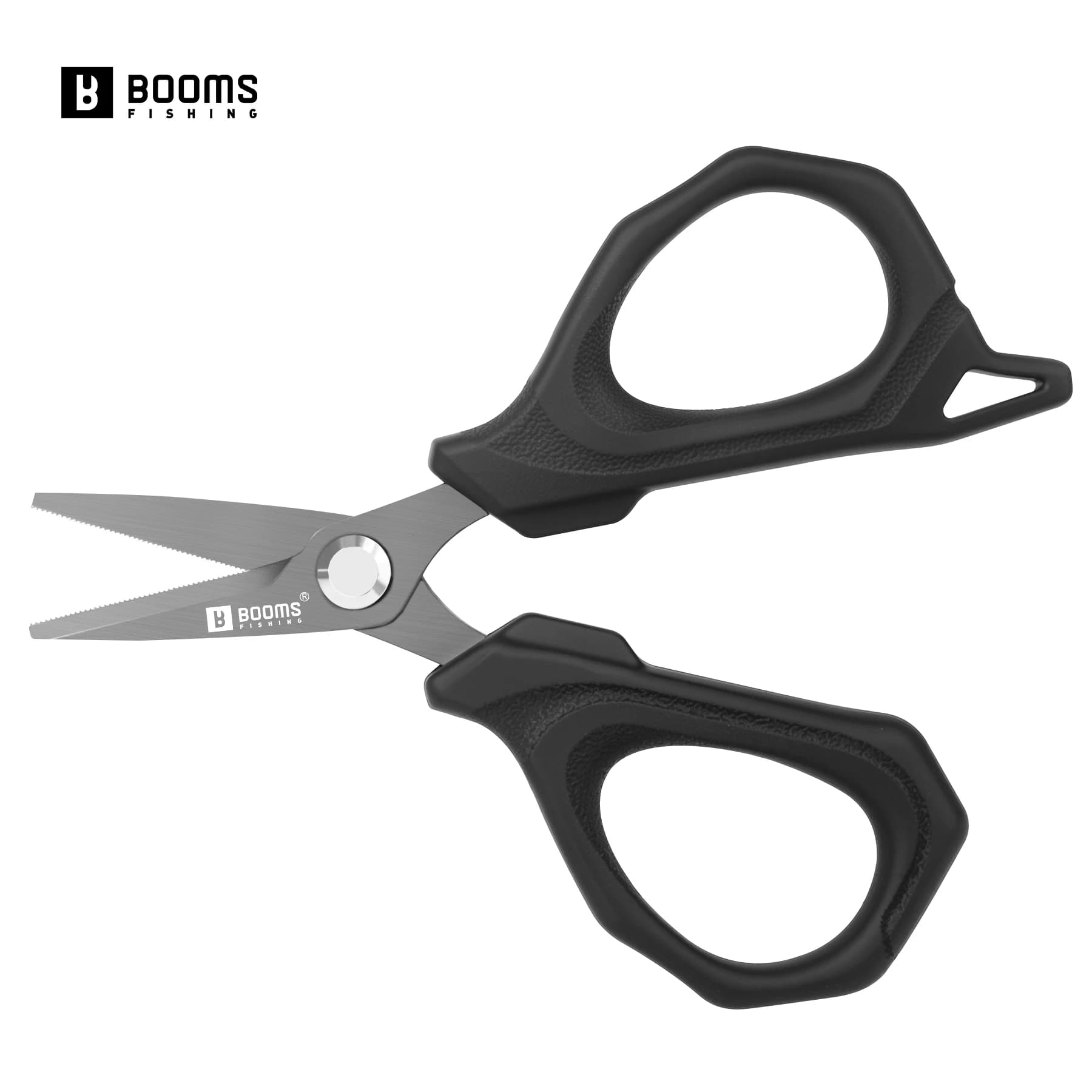 Booms Fishing S07 Stainless steel 11 cm Fishing trek Line Cutting scissors Saw blades Line Cutter Fishing equipment Box Accessories